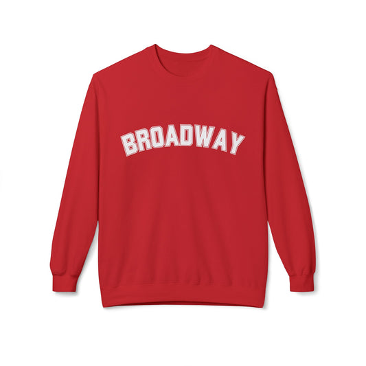 Broadway Collegiate Crewneck Sweatshirt, Teen/Women