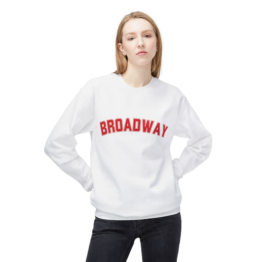 Broadway Collegiate Crewneck Sweatshirt, Teen/Women
