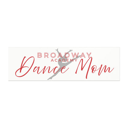 Broadway Dance Mom Car Magnet, White/Dancer Silhouette