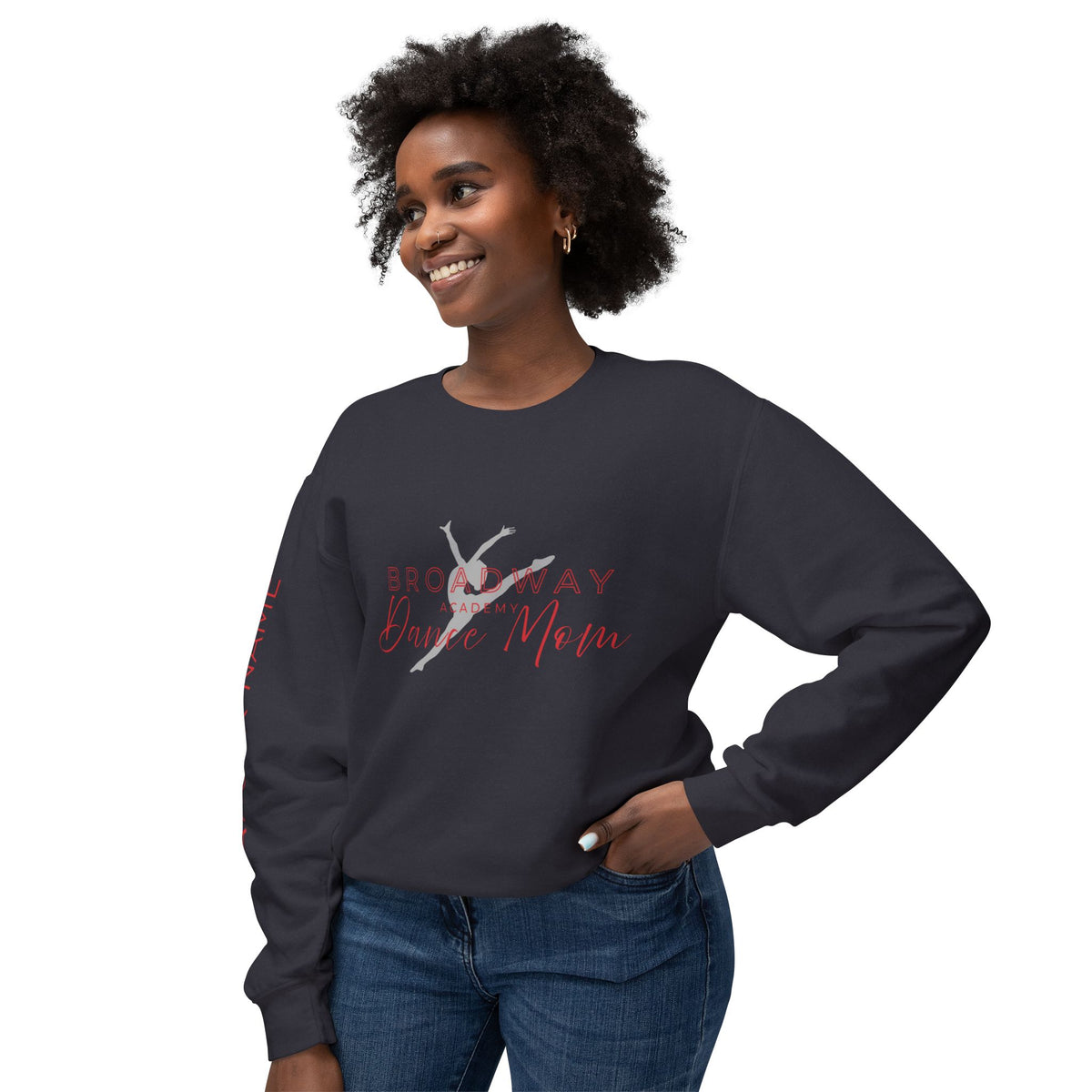 (PERSONALIZE IT!) Broadway Dance Mom Crewneck Sweatshirt