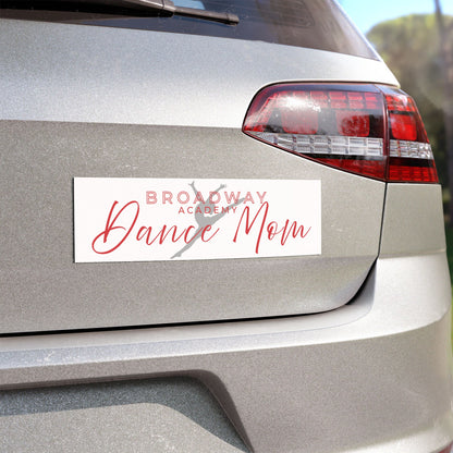 Broadway Dance Mom Car Magnet, White/Dancer Silhouette